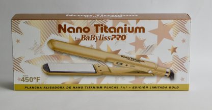 Plancha Babyliss Nano Titanium Dorada