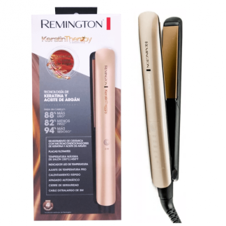 Plancha Remington keratina y Aceite de Argan - La Tienda del Estilista